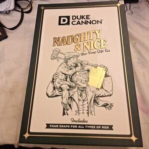 Duke Cannon Naughty Or Nice Bar Soaps Gift Set | 4 Unopened Bars Of Soap